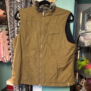 Columbia Reversible vest with fur collar